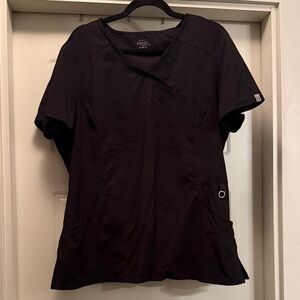Black Short Sleeve Women’s Scrub Top
